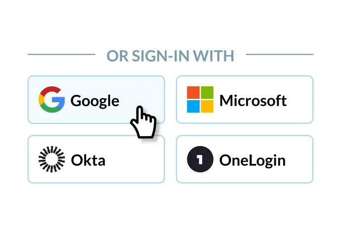 Choose Single Sign-On option