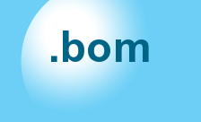 .bom Domain Country flagLogo for .bom Domain