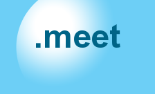 .meet Domain Country flagLogo for .meet Domain