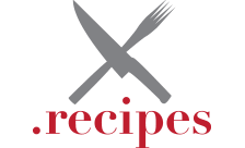.recipes Domain Country flagLogo for .recipes Domain