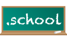 .school Domain Country flagLogo for .school Domain