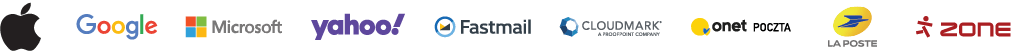 Logo list of BIMI supported email providers