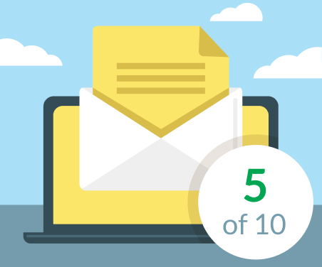 Illustration of new email notification