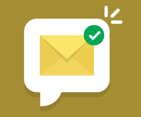Illustration of new email notification